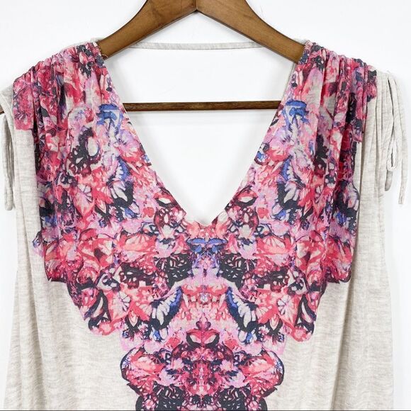 Free People Floral Sleeveless Top Small - Picture 6 of 10
